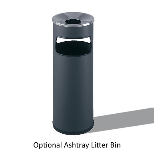 Classic Smoking Shelter - Optional Ashtray Litter Bin