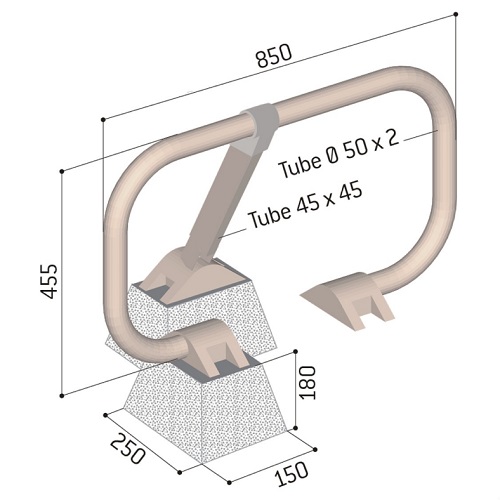 Amortishock Impact Absorbing Parking Barrier