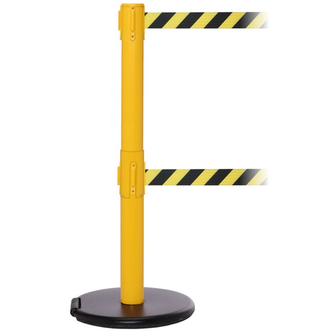 RollerSafety 250 Portable Twin Retractable Belt Barrier - 3.4m Belts