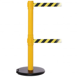 RollerSafety 250 Portable Twin Retractable Belt Barrier - 3.4m Belts