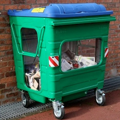 1100 Litre See Through Waste Container