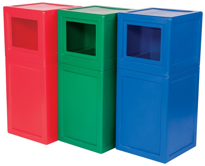 Square Litter Bin - 45 Litre