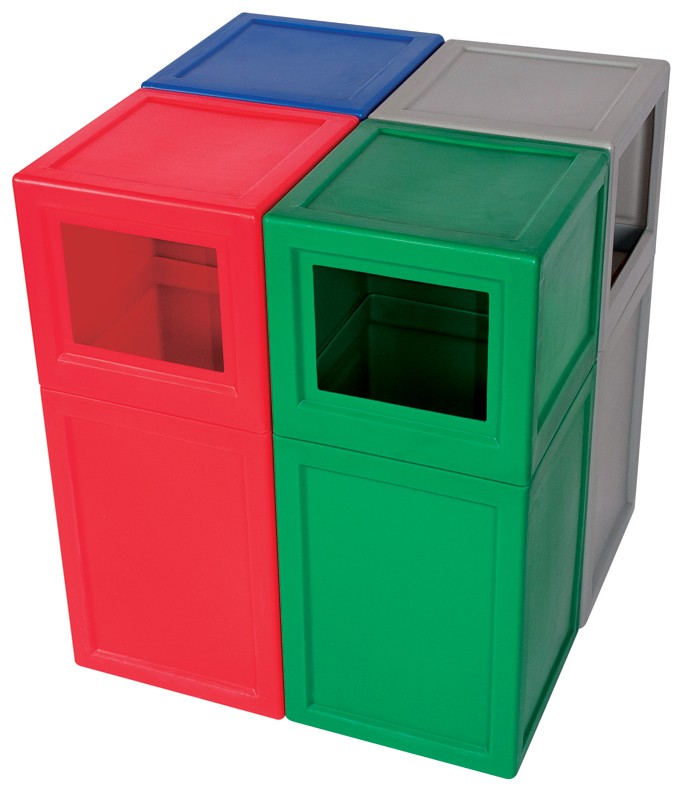 Square Litter Bin - 45 Litre