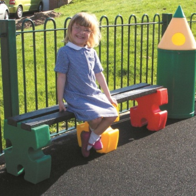 Jigsaw Bench - 4 Seater - lifestyle