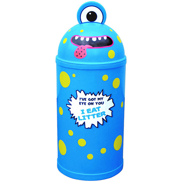 Set of 4 Monster Litter Bins