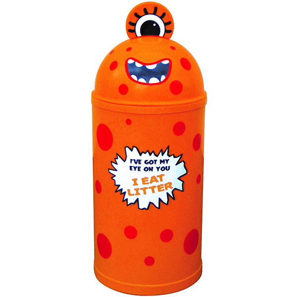 Set of 4 Monster Litter Bins