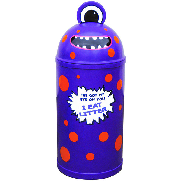 Set of 4 Monster Litter Bins