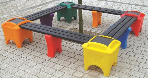 Modular Seating - Square Shaped Bench