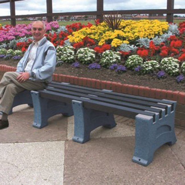 Premier Park Bench - 4 Seater - sapphire