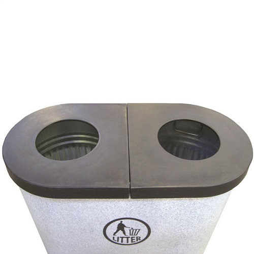 Popular Twin Litter Bin - 140 Litre