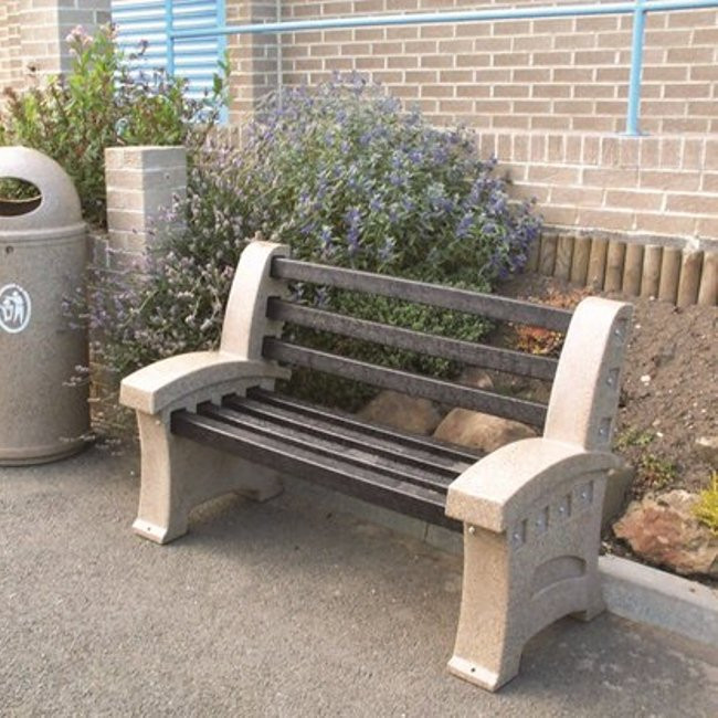 Premier Park Seat - 2 Seater - sandstone