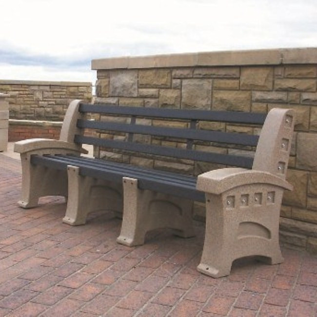 Premier Park Seat - 4 Seater - sandstone 2