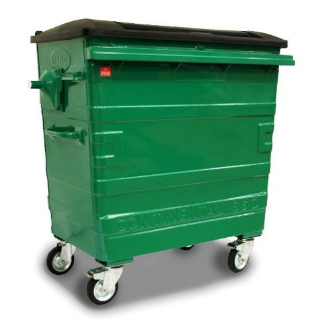 Taylor Continental Wheeled Bin - 660 Litre Capacity - green