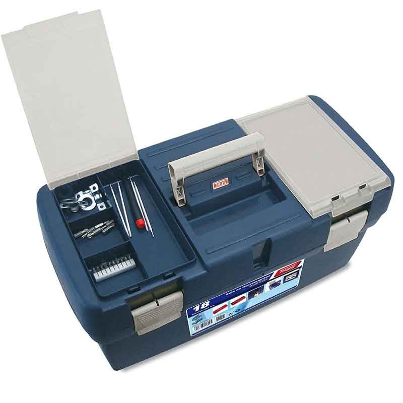 Tool Box with Internal Organiser & Tool Tray - 580 x 290 x 290mm