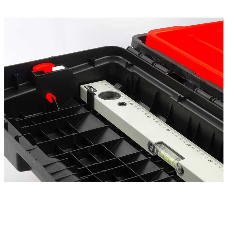 650-E Plastic Tool Box with Aluminum Handle - 650 x 300 x 295mm