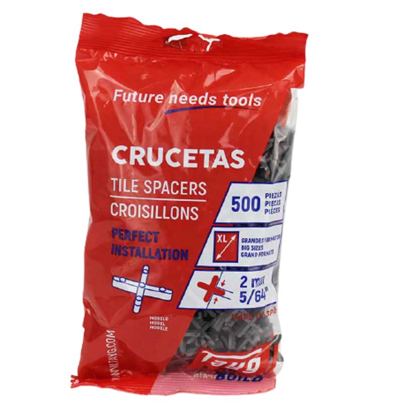 Floor & Wall Cross Tile Spacer - 2mm - Pack of 500