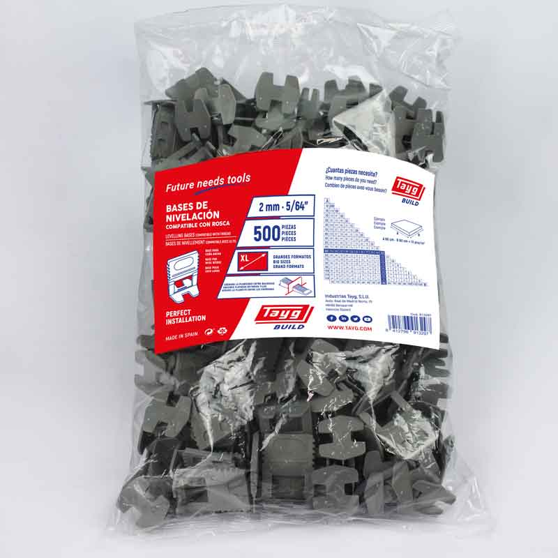 Floor & Wall Tile Levelling Base Clip - 2mm Joint - Pack of 500