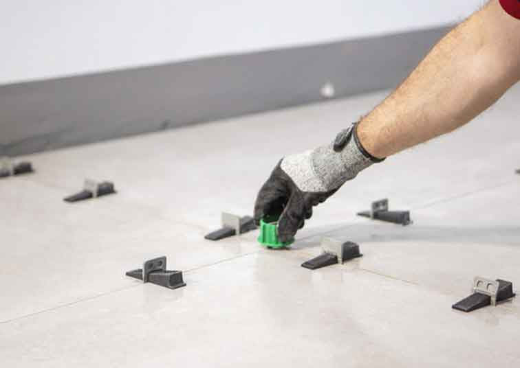 Floor & Wall Tile Levelling Base Clip - 3mm Joint - Pack of 100