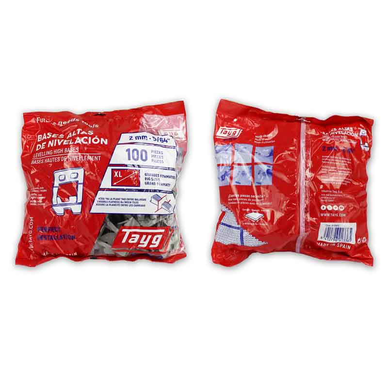 Floor & Wall Tile Levelling High Base Clip - 2mm Joint - Pack of 100