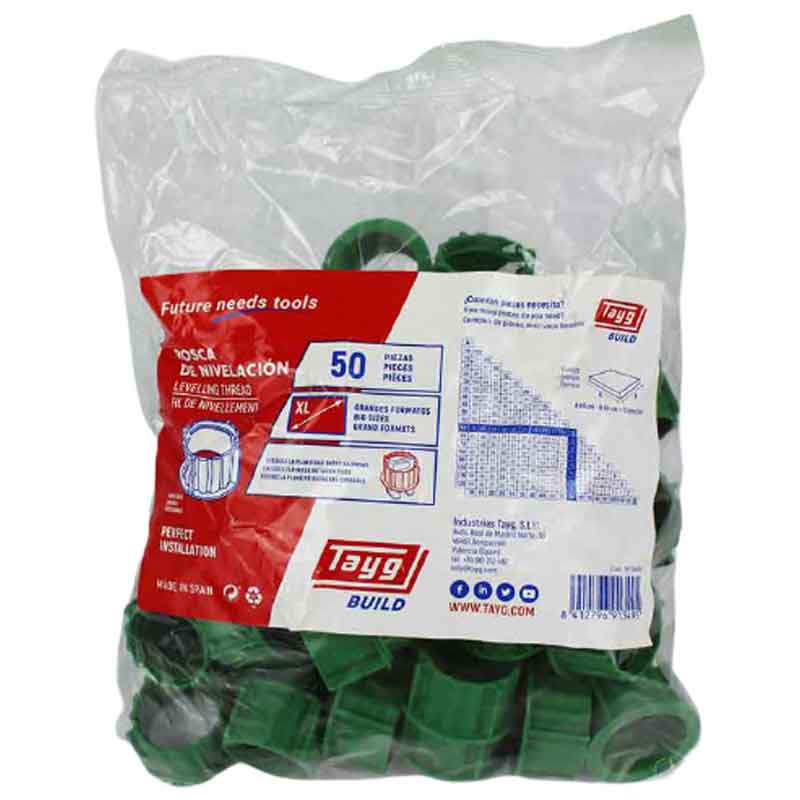 Floor & Wall Tile Screw Cap Levelling Thread System - Pack of 50