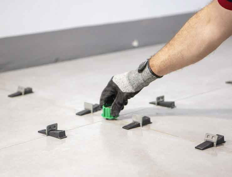 Floor & Wall Tile Screw Cap Levelling Thread System - Pack of 100