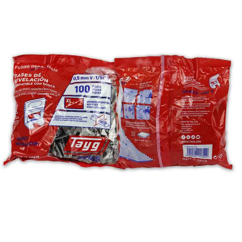 Floor & Wall Tile Levelling Base Clip - 0.5mm Joint - Pack of 500