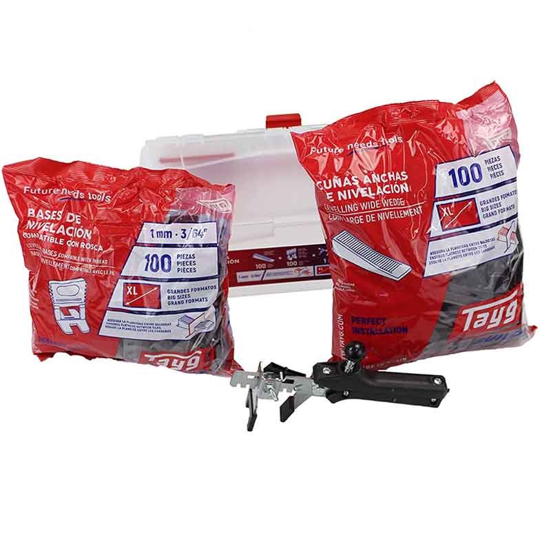 Professional Tile 1mm Levelling System Kit with Metal Pliers