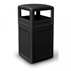 Square Litter Bin with Dome Lid - 140 Litre 