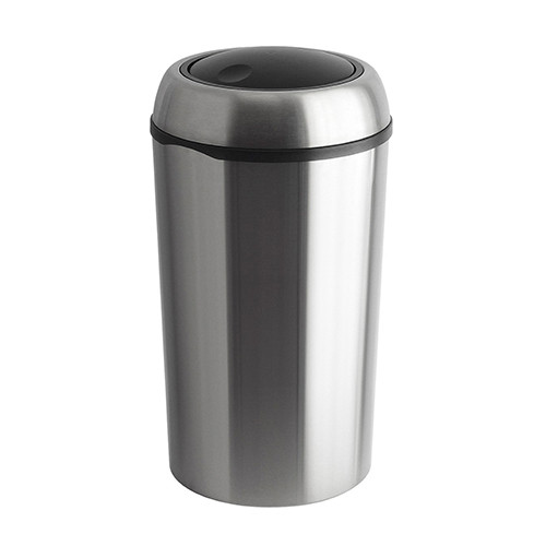 Round Stainless Steel Swing Bin - 75 litre