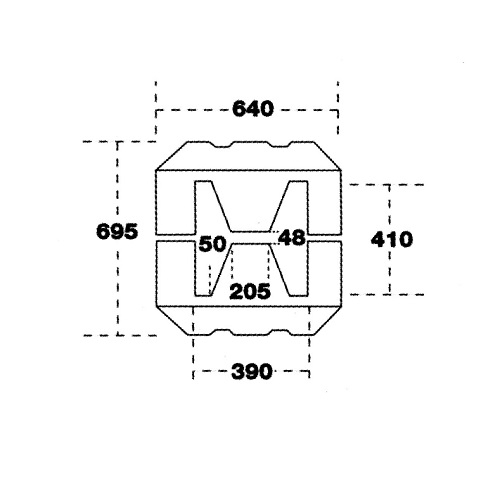 Universal Beam Protector - 695 x 640 x 1000mm