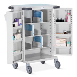 Double Door Unit Dosage Trolley - Nomad Cassette System - 56 Cassettes