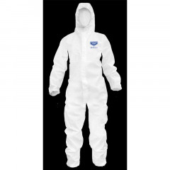 ViGuard Ultra 5/6 Chemical HazMat Coverall Suit - White Laminate