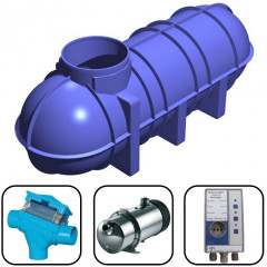 Direct Pressure Underground Rainwater Harvesting System - 3400 Litres 