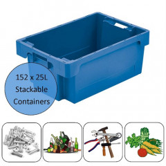25 Litre HDPE Stacking Containers