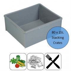 15 Litre HDPE Stacking Crates - Full Pallet