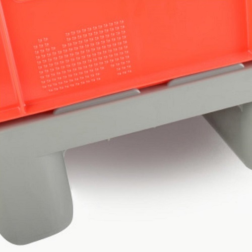 15x Plastic Industrial Hygiene Pallets with 7mm Anti-Slip Edges - 1200 x 800 x 160mm