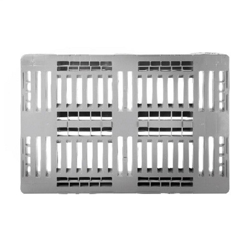 15x Plastic Industrial Euro H1 Hygiene Pallets with 7mm Anti-Slip Edges - 1200 x 800 x 160mm