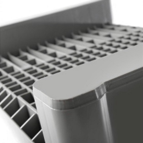 15x Plastic Industrial Hygiene Half Pallets with 7mm Anti-Slip Edges - 800 x 600 x 160mm