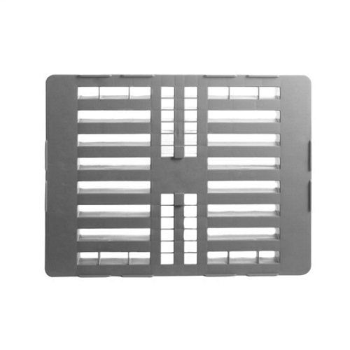 15x Plastic Industrial Hygiene Half Pallets with 7mm Anti-Slip Edges - 800 x 600 x 160mm