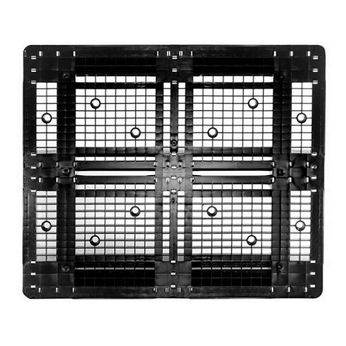 15x Plastic Industrial Pallets with 7mm Anti-Slip Edges - 1200 x 1000 x 150mm