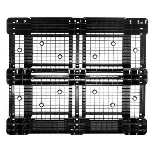 15x Plastic Industrial Pallets with 7mm Anti-Slip Edges - 1200 x 1000 x 150mm