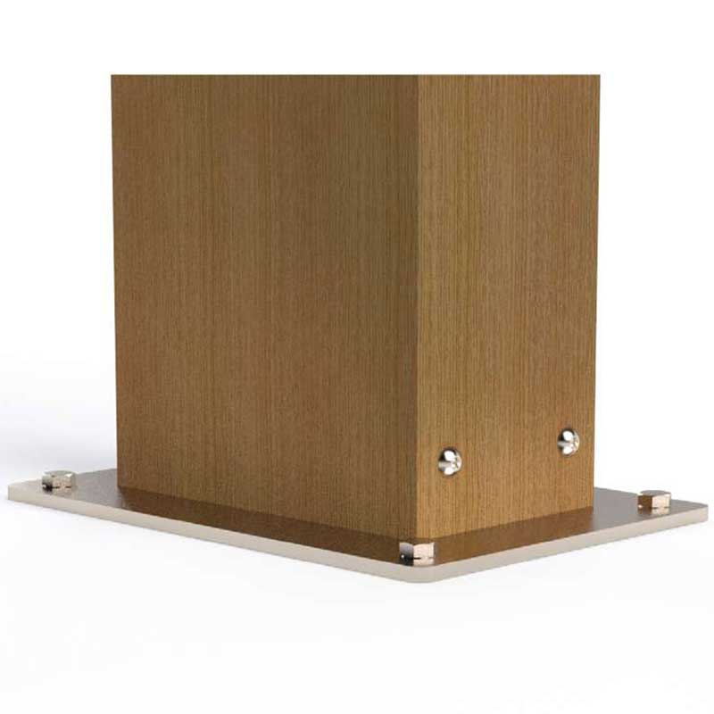 Stratton Single LED Lighting Oak Bollard