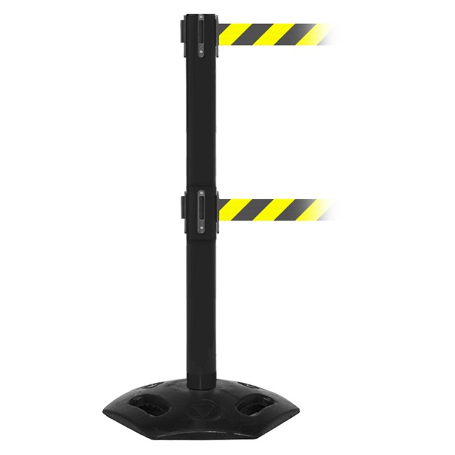 WeatherMaster 300 Heavy Duty Twin Retractable Belt Barrier - 4.9m Belts