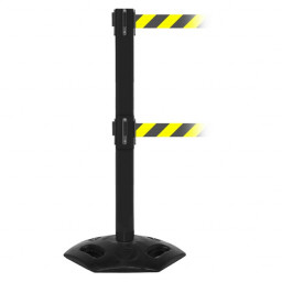 WeatherMaster 300 Heavy Duty Twin Retractable Belt Barrier - 4.9m Belts