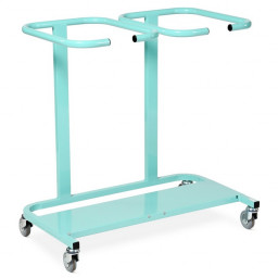 Bristol Maid Steel Double Linen Bag Trolley with Cantilever Frame