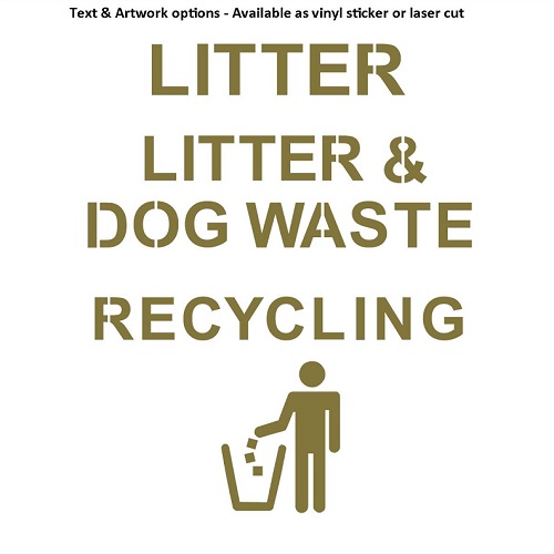 Octagonal Litter Bin - 90 Litre