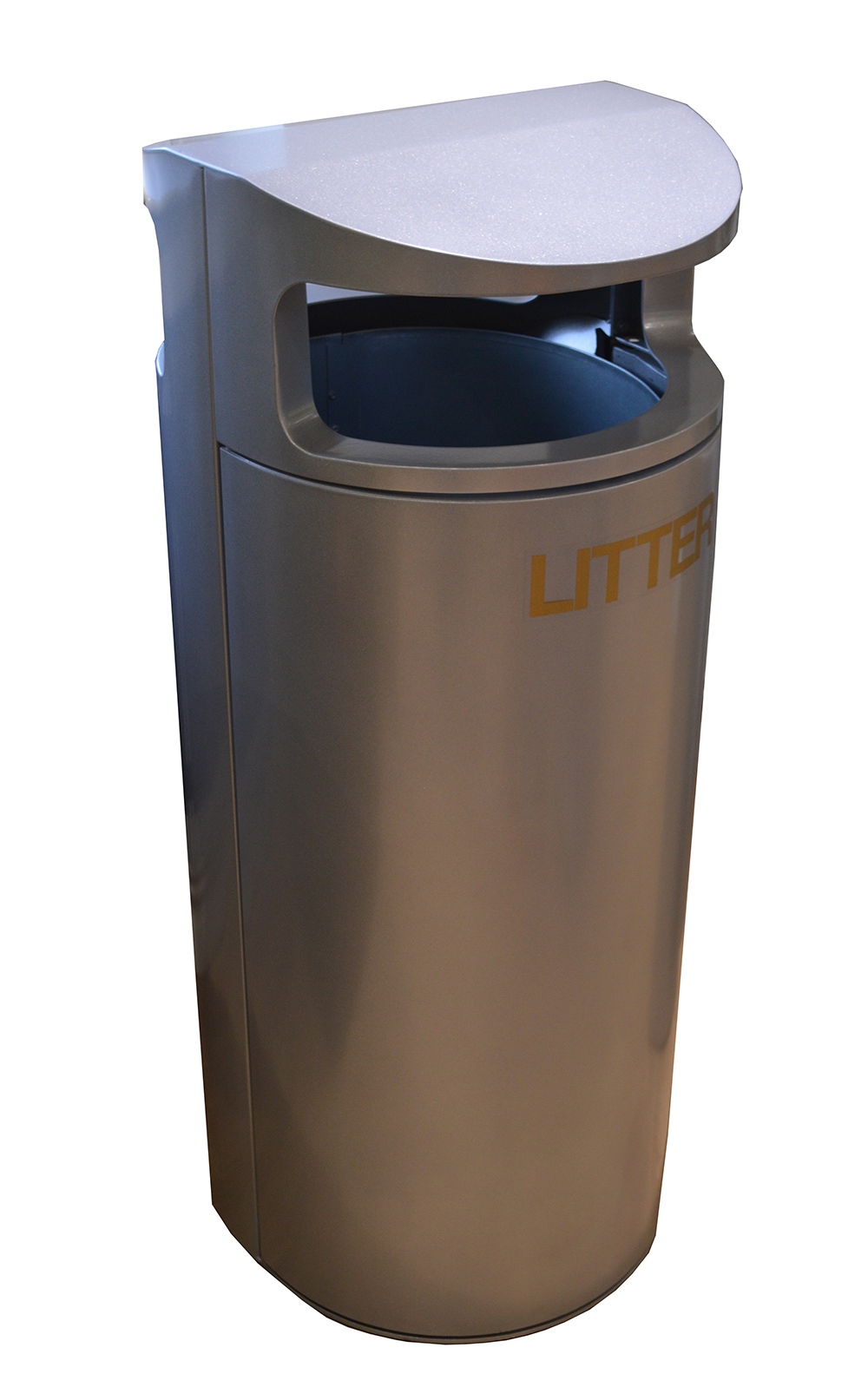 Torpedo Single on Street Litter Bin - 70 Litre