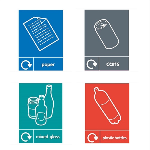 Box Cycle Animal Face Recycling Bin - 60 Litre Capacity