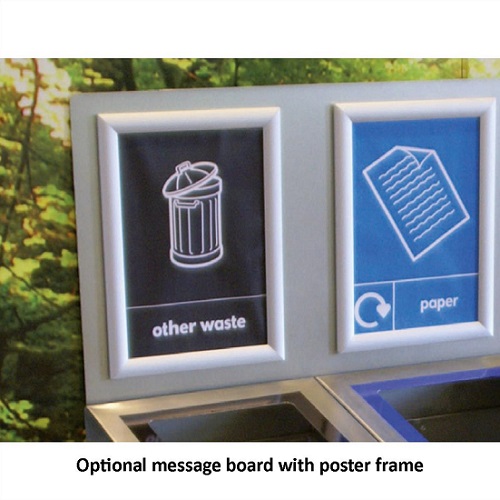 Box Cycle Quad Recycling Bin