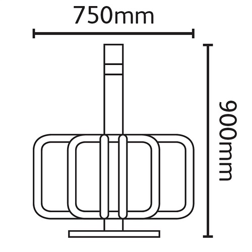 Six Station Cycle Rack